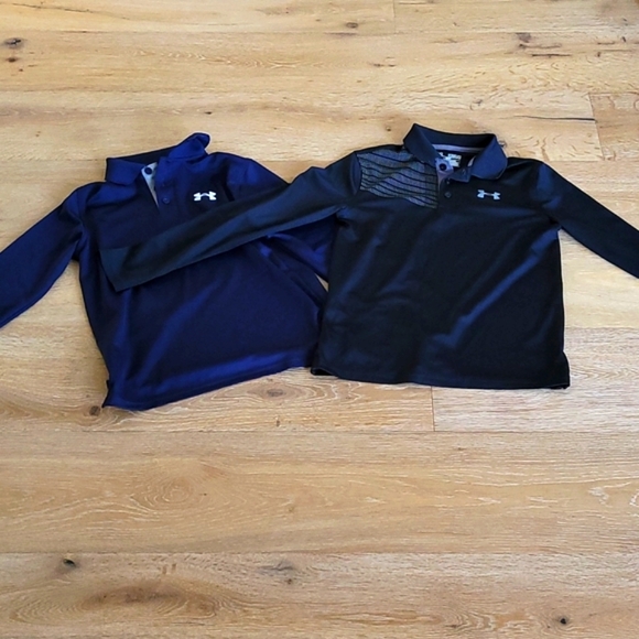 Under Armour Other - TWO Under Armour Long Sleeved Collared Polos